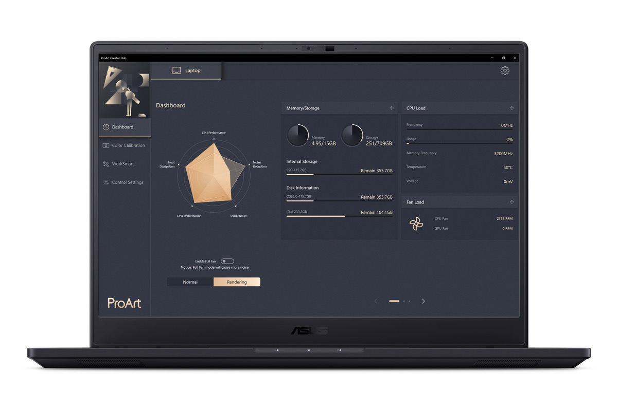 Profesionálny Notebook Asus ProArt Studiobook 16 OLED