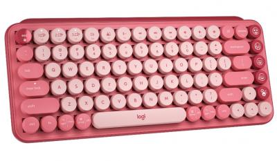 LOGITECH POP Keys bezdrôtová klávesnica ružová UK