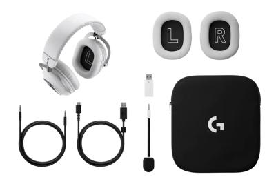 LOGITECH PRO X 3 Lightspeed White slúchadlá