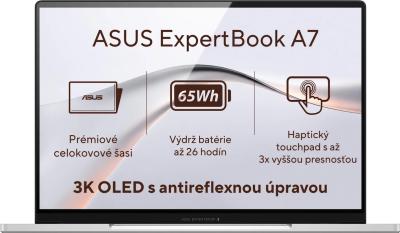 ASUS ExpertBook A7 A7406CMA Lunar Silver